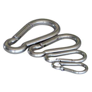 Carabiner Snap Hook Marine Stainless Steel AISI316, Rigging Shade Sail Accessories, Balustrade DIY