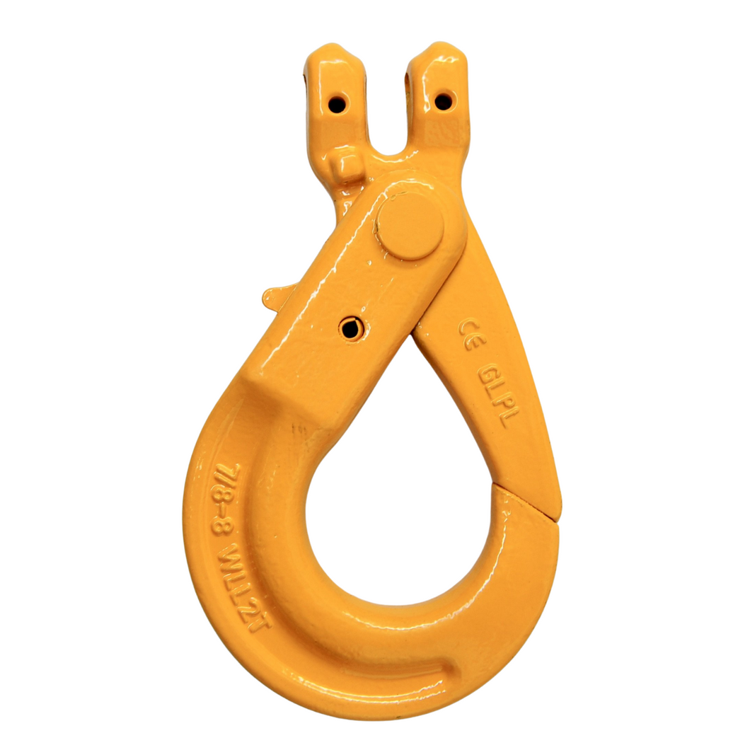 G80 Clevis Self Locking Safety Hook 7/8mm WLL 2.0ton, Grade 80 Chain Lifting Sling Components