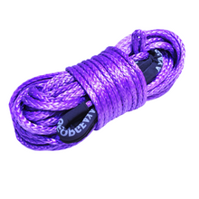 Load image into Gallery viewer, The George4x4 Towing Rope is made of a unique ultra-high molecular weight polyethylene material (UHMWPE), known as Dyneema/Spectra or high-modulus polyethylene (HMPE). High strength and low stretch.  UV resistant, waterproof and more durable Very light, can float in water Both ends have a soft loop and protective sleeves Static Rope Suitable for sailing, off-road towing Fitted for 4WD electric Winch, Hand Winch, Trailer Winch, Towing etc. 10mm, breaking strength 9500kg Australian made, tested