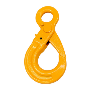 G80 Self Locking Safety Hook 13mm WLL 5.3ton Eye Type, Grade 80 Chain Lifting Sling
