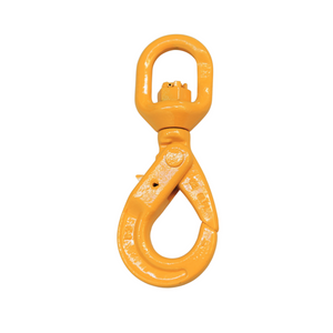 G80 Swivel Self Locking Safety Hook 6mm WLL 1.12ton, Grade 80 Chain Lifting Sling Components