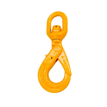 Load image into Gallery viewer, G80 Swivel Self Locking Safety Hook 7/8mm WLL 2.0ton, Grade 80 Chain Lifting Sling Components