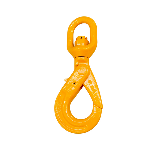 G80 Swivel Self Locking Safety Hook 7/8mm WLL 2.0ton, Grade 80 Chain Lifting Sling Components