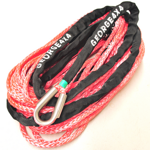 Winch Rope with SS Thimble Eye, 8mm*26m*5800kg, Australian Made, 4WD Recovery Gear 4x4 offroad