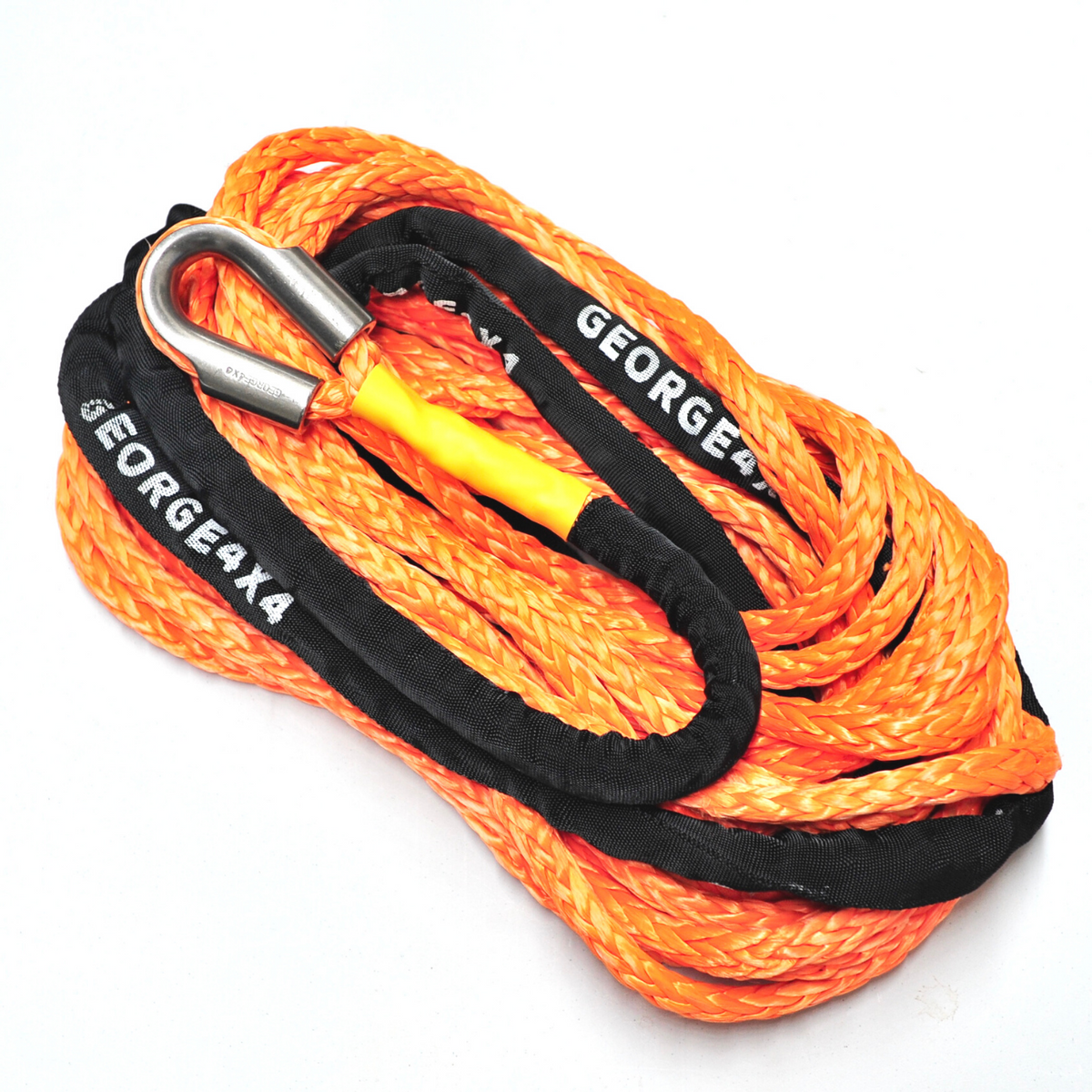Winch Rope 26m*11000kg, Stainless steel Thimble eye 4WD Recovery Gear ...