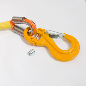 G80 Sling Winch Hook with Half Hammerlock 7/8mm*2000kg, 10mm*3150kg, 4WD recovery 4x4 Towing and Lifting