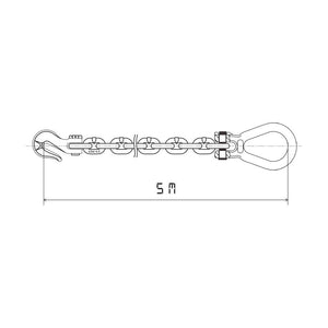 Grade 70 Drag chain LC 3800kg with Lug Link and Wing Grab hook