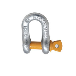 Rated Dee Shackle 1000kg 3/8“ 10mm for Trailer Safety Chain Yellow Pin