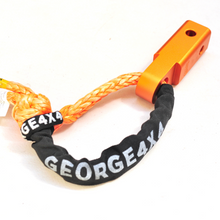 Load image into Gallery viewer, 1pc*Soft Shackle (Orange diamond), Australian made  11mm*60cm/65cm  Breaking Strength: 15000kg    1pc*Soft Shackle Hitch  170mm  Breaking Strength: 20000kg    Features:  Hitch made of Aluminium Alloy T6, Light and convenient 50mm*50mm*170mm (170mm length) WLL 5000kg, Minimum Breaking test: 20000kg The hitch hole comes with smooth and round edge, friendly designed for Soft Shackle Hitch is multiple-holes designed to connect vertically and horizontally Can connect directly with soft shackles and D shackles