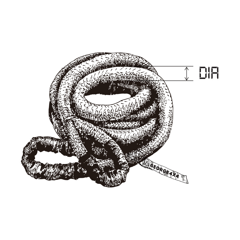 Knectic Rope Nylon Kinetic Rope: 9m*11000kg, 4WD Recovery Gear – George4x4 4WD ...
