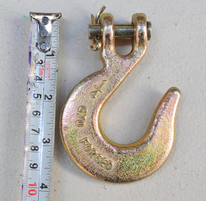 Grade 70 Clevis Slip Hook 6mm 8mm 10mm, Drop forged Heavy-Duty tie down transport winch lashing