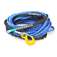 Load image into Gallery viewer, Winch Rope Blue with SS Thimble eye and Winch Hook 9mm*26m*8000kg, Australian Made, 4WD Recovery Gear 4x4 offroad