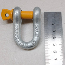 Load image into Gallery viewer, Rated Dee Shackle 1000kg 3/8“ 10mm for Trailer Safety Chain Yellow Pin