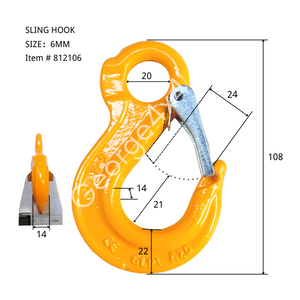 hook for lifting and towing for trailer chain
