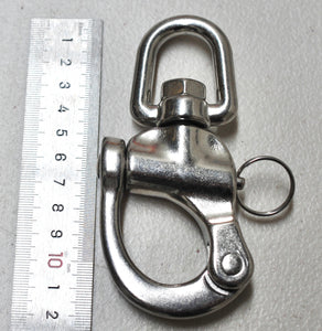 Quick Release Snap Shackle Hook, Fixed Type and Swivel Eye