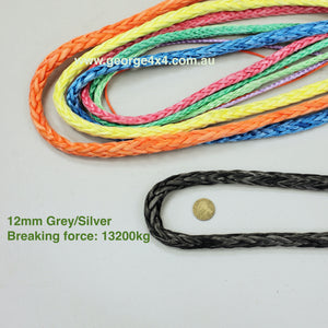 GEROGE4x4 HMPE Ropes can be used as Electric Winch ropes, Hand Winch ropes, Wakeboarding ropes, Tow or Towing ropes, Mooring ropes, Yacht ropes, Ropes for aviation, Ropes for works in forests, Ropes for rescue services, Ropes for energy industry and many other...  George4x4 HMPE rope is sold per Meter   Features:   High strength-to-weight ratio  Stronger than steel wire  High UV resistance  Floats and does not absorb water  Low stretch  Easy to splice 