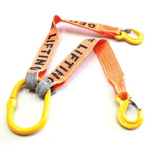 Towing V Bridle Straps 500mm with Master Oblong link + Eye hook Car Carrying Tow Truck accessories