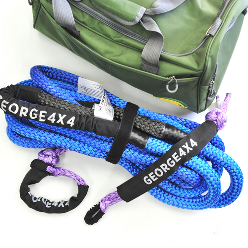 K089SSY45-4WD Recovery kit: Kinetic Rope 8600kg + 2*Soft Shackles + Bag