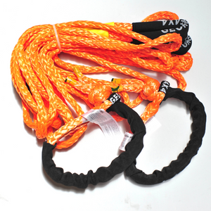 11mm 11000kg Extension Tow Rope + 2*Soft Shackles 15000kg -4WD winch recovery Combo