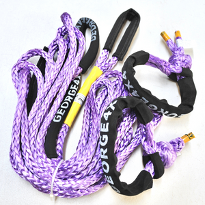 9500kg Extension Tow Rope(Purple)+ 2*Soft Shackles 15000kg -- 4x4 Winch Recovery Combo