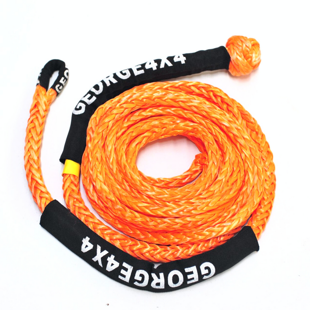 The Soft Extension Sling (SES) can be used like a normal winch rope extension to extend a Button Knot Winch Rope (BKWR). The SES can also be used as a giant soft shackle, allowing you to loop it around a vehicle tyre or structure to recover vehicles Made of UHMWPE material, UV resistant, waterproof and more durable Very light, can float in water. Australian-made tested IP Australia Certified. 11mm, Breaking force 9000kg  Visible colour - orange