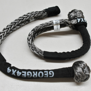 Australian Made Soft Shackle 22000kg Button Knot, Stronger and Better Knot. length 60cm 65cm and 70cm, use for heavy Duty Truck 4x4 Snatch Strap and Kinetic rope. Button knot Soft Shackle*1pc / 2pcs Hand spliced in Australia, Tested by NATA-accredited lab Super lightweight, can float in water UV-resistant, waterproof and more durable Protective sleeve fitted