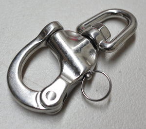 Quick Release Snap Shackle Hook, Fixed Type and Swivel Eye