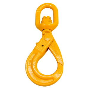 G80 Swivel Self Locking Safety Hook 10mm WLL 3.15ton, Grade 80 Chain Lifting Sling Components