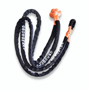 Soft Shackles are an alternative to traditional steel shackles and are made of Synthetic rope (well known as Dyneema/Spectra etc). Extended Soft Shackle with full sheath for vehicles with one central recovery point. It can be used to connect rock sliders with no sharp edges. Hand spliced in Australia, Tested by NATA-accredited lab Super lightweight, can float in water UV-resistant, waterproof and more durable Protective sleeve fitted Features:  11mm*135cm/150cm Breaking Strength: 18000kg