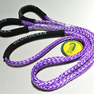 George4x4 Bridle Rope is constructed of a unique ultra-high molecular weight polyethylene material(UHMWPE), also known as Dyneema/Spectra. It is extremely high-strength and low-stretch. Description:   UV resistant, waterproof and more durable Very light, can float in water Both ends have protective sleeves and one sliding sleeve on the middle Australian made, Australian tested Features:  10mm, Minimum Breaking force rated 9500kg Visible colour-purple