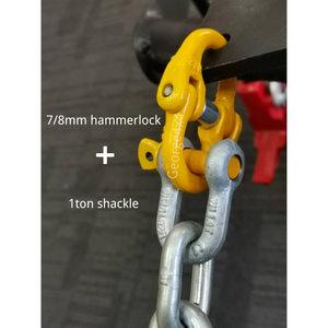 Hammerlock + D Shackle for Trailer Safety Chain/Caravan Towing by George4x4 George Lifting