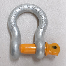 Load image into Gallery viewer, Rated Bow Shackle 1500kg 7/16&quot; 11mm for Trailer Safety Chain Yellow Pin