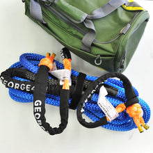 Load image into Gallery viewer, K089SSY45-4WD Recovery kit: Kinetic Rope 8600kg + 2*Soft Shackles + Bag