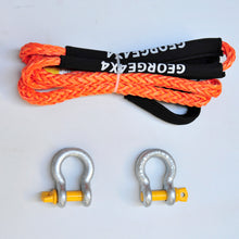 Load image into Gallery viewer, Equaliser Rope Combo: Bridle Rope(equalizer) 11mm*11000kg + 2*Rated Steel Shackles, 4WD Recovery Gear 4x4 offroad