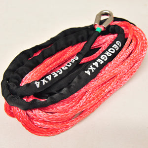 Winch Rope with SS Thimble Eye, 8mm*26m*5800kg, Australian Made, 4WD Recovery Gear 4x4 offroad