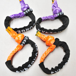 2pcs*Soft Shackles (Orange or Purple, diamond knot), Australian made  11mm*65cm  Breaking Strength: 15000kg  