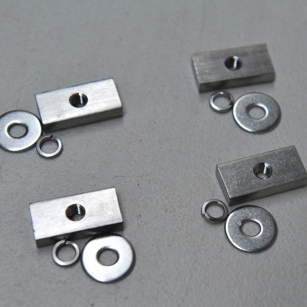 Channel Slot Nut M8 & M10 For Roof Rack Sliding Tie Down Bolts, with washers Marine Grade AISI316