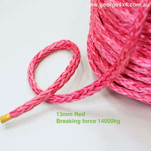 GEROGE4x4 HMPE Ropes can be used as Electric Winch ropes, Hand Winch ropes, Wakeboarding ropes, Tow or Towing ropes, Mooring ropes, Yacht ropes, Ropes for aviation, Ropes for works in forests, Ropes for rescue services, Ropes for energy industry and many other...  George4x4 HMPE rope is sold per Meter   Features:   High strength-to-weight ratio  Stronger than steel wire  High UV resistance  Floats and does not absorb water  Low stretch  Easy to splice 