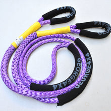 Load image into Gallery viewer, 4WD Recovery Kit: 11000kg Orange/Purple Bridle (equalizer) Rope + Soft shackle + Snatch Ring