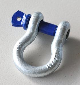 Rated Bow Shackle 2000kg 12.5mm for Trailer's Safety Chain Blue Pin