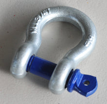 Load image into Gallery viewer, Rated Bow Shackle 2000kg 12.5mm for Trailer&#39;s Safety Chain Blue Pin