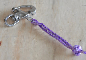 Snap Hook Shackle with Purple Soft shackle, Quick Release Hook