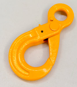 G80 Self Locking Safety Hook 13mm WLL 5.3ton Eye Type, Grade 80 Chain Lifting Sling
