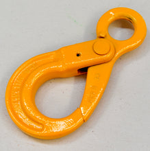 Load image into Gallery viewer, G80 Self Locking Safety Hook 10mm WLL 3.15ton Eye Type, Grade 80 Chain Lifting Sling