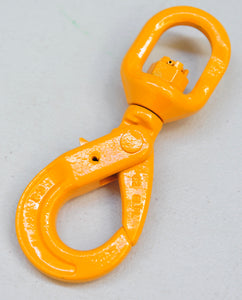 G80 Swivel Self Locking Safety Hook 6mm WLL 1.12ton, Grade 80