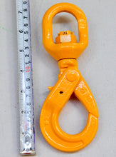 Load image into Gallery viewer, G80 Swivel Self Locking Safety Hook 6mm WLL 1.12ton, Grade 80 Chain Lifting Sling Components