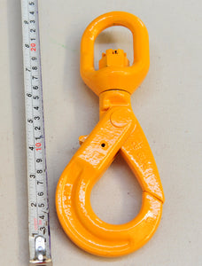 G80 Swivel Self Locking Safety Hook 7/8mm WLL 2.0ton, Grade 80 Chain Lifting Sling Components