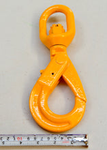 Load image into Gallery viewer, G80 Swivel Self Locking Safety Hook 7/8mm WLL 2.0ton, Grade 80 Chain Lifting Sling Components