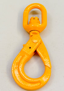 G80 Swivel Self Locking Safety Hook 10mm WLL 3.15ton, Grade 80 Chain Lifting Sling Components