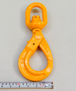 G80 Swivel Self Locking Safety Hook 10mm WLL 3.15ton, Grade 80 Chain Lifting Sling Components